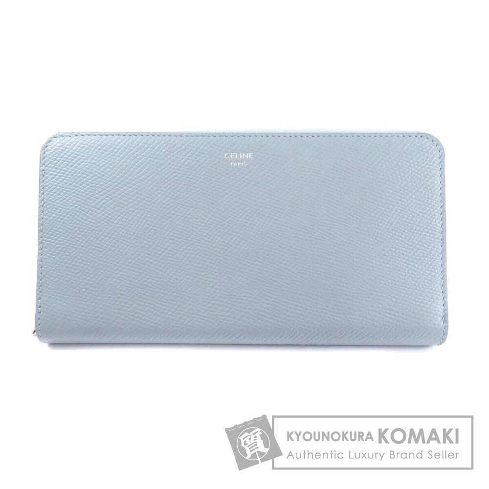Celine logo motif long Wallet calfskin leather